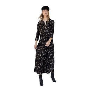 ZARA Floral Button Front Dress 
Size XL